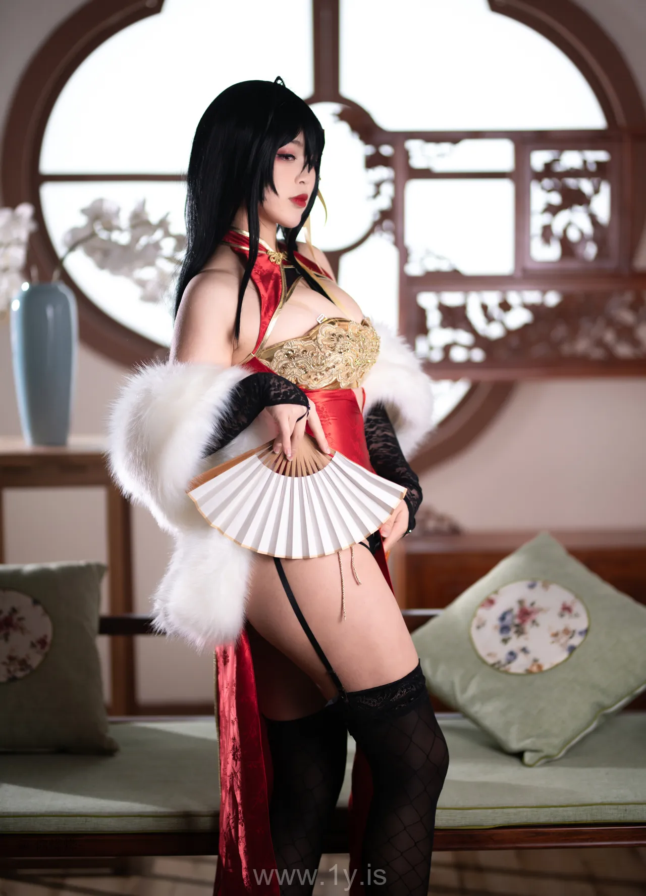 Coser@白烨 NO.013 Fancy Asian Cutie 大凤旗袍新年限定